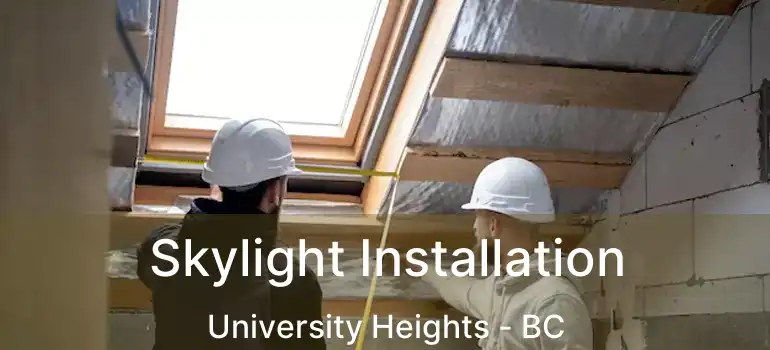  Skylight Installation University Heights - BC