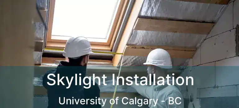  Skylight Installation University of Calgary - BC