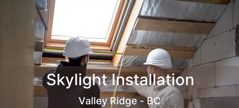  Skylight Installation Valley Ridge - BC