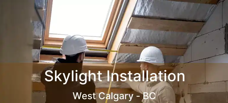  Skylight Installation West Calgary - BC