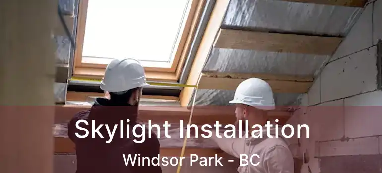  Skylight Installation Windsor Park - BC