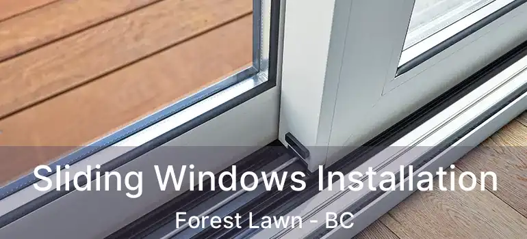  Sliding Windows Installation Forest Lawn - BC