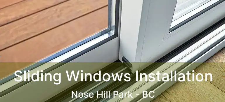  Sliding Windows Installation Nose Hill Park - BC