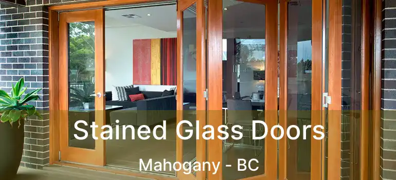  Stained Glass Doors Mahogany - BC
