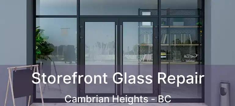  Storefront Glass Repair Cambrian Heights - BC