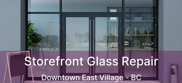  Storefront Glass Repair Downtown East Village - BC