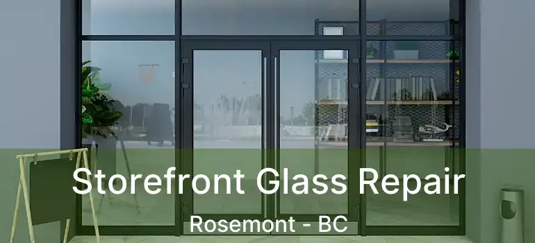  Storefront Glass Repair Rosemont - BC
