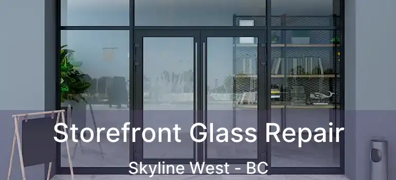  Storefront Glass Repair Skyline West - BC