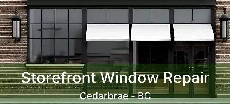  Storefront Window Repair Cedarbrae - BC
