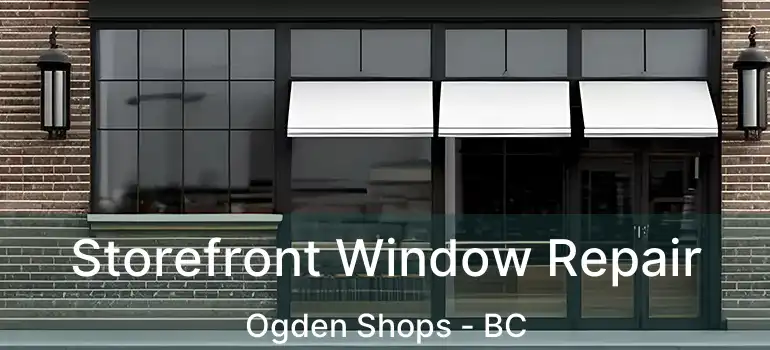 Storefront Window Repair Ogden Shops - BC