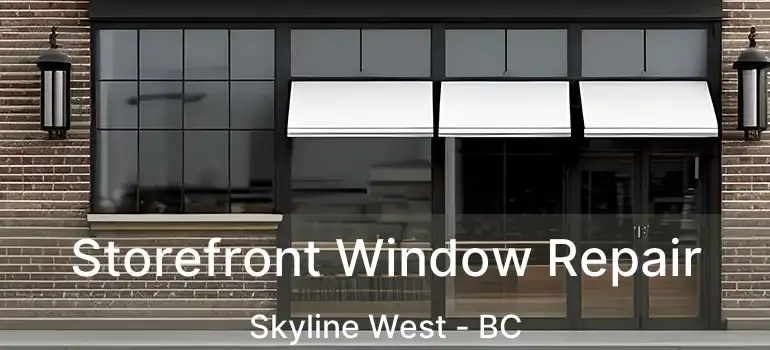  Storefront Window Repair Skyline West - BC
