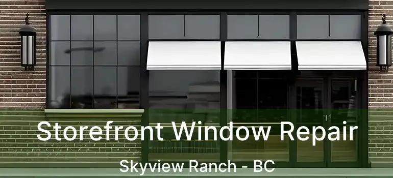 Storefront Window Repair Skyview Ranch - BC