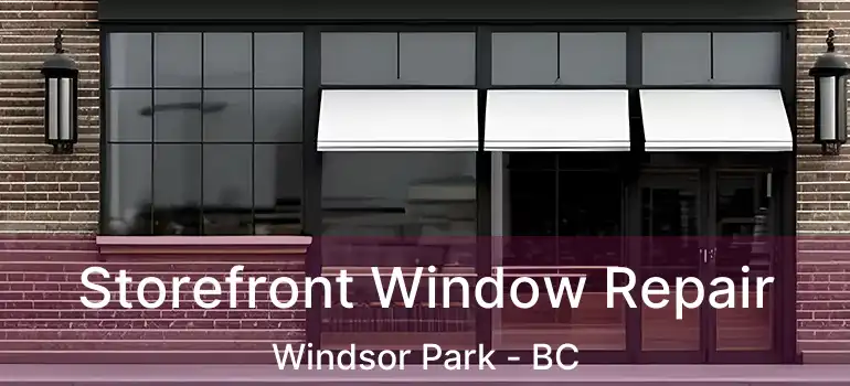  Storefront Window Repair Windsor Park - BC
