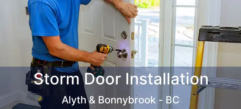  Storm Door Installation Alyth & Bonnybrook - BC