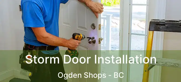  Storm Door Installation Ogden Shops - BC