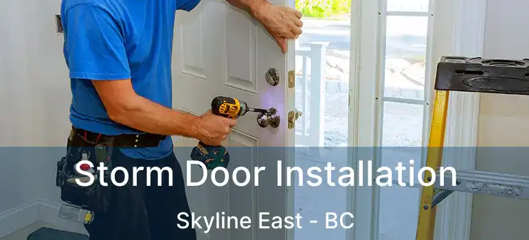  Storm Door Installation Skyline East - BC