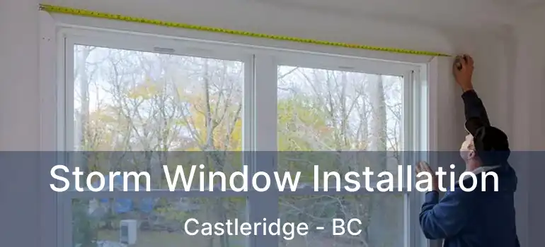  Storm Window Installation Castleridge - BC
