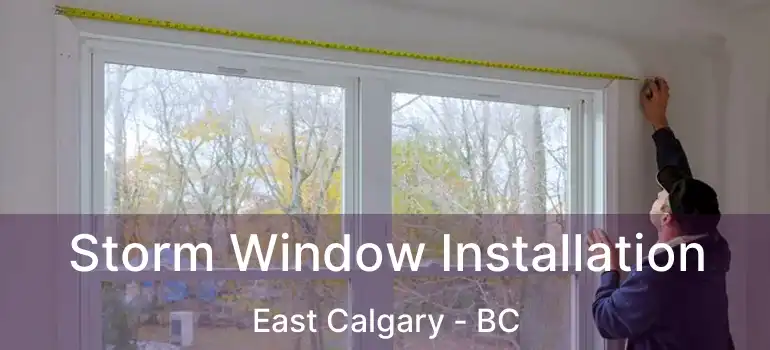  Storm Window Installation East Calgary - BC