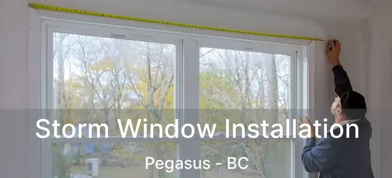  Storm Window Installation Pegasus - BC