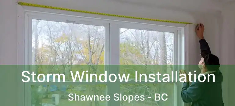  Storm Window Installation Shawnee Slopes - BC