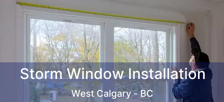  Storm Window Installation West Calgary - BC