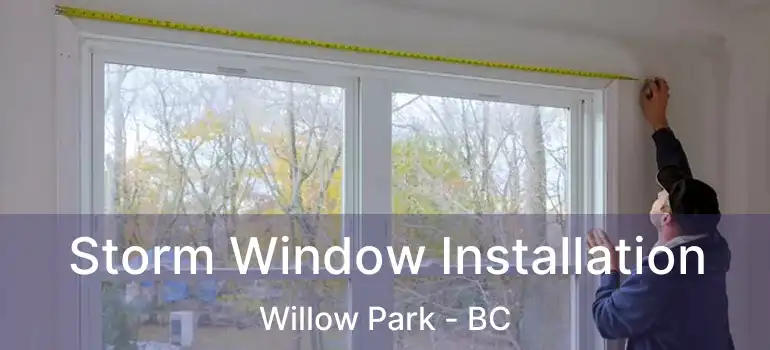  Storm Window Installation Willow Park - BC