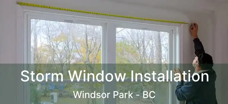 Storm Window Installation Windsor Park - BC