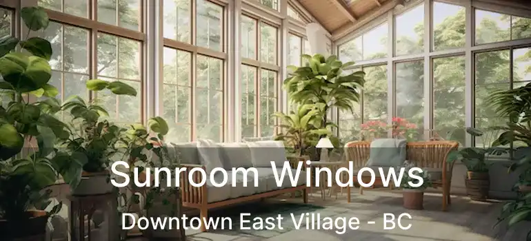  Sunroom Windows Downtown East Village - BC
