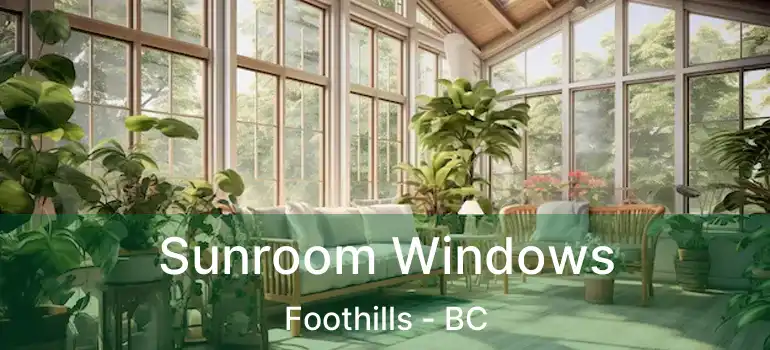 Sunroom Windows Foothills - BC