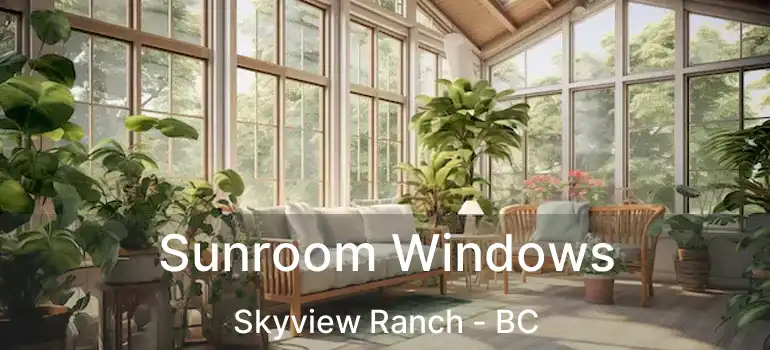  Sunroom Windows Skyview Ranch - BC