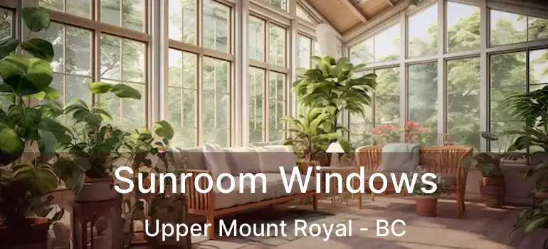  Sunroom Windows Upper Mount Royal - BC