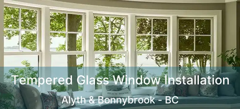  Tempered Glass Window Installation Alyth & Bonnybrook - BC
