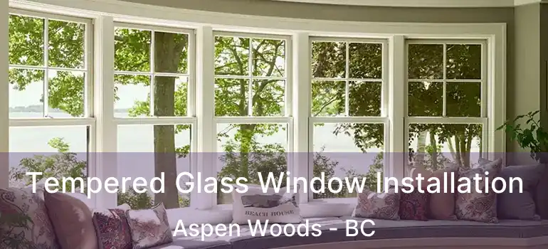  Tempered Glass Window Installation Aspen Woods - BC
