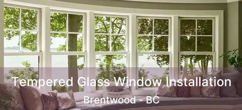  Tempered Glass Window Installation Brentwood - BC