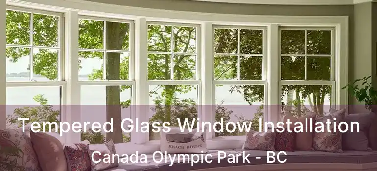  Tempered Glass Window Installation Canada Olympic Park - BC