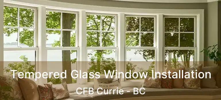 Tempered Glass Window Installation CFB Currie - BC
