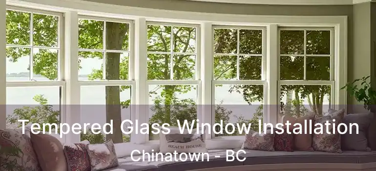  Tempered Glass Window Installation Chinatown - BC