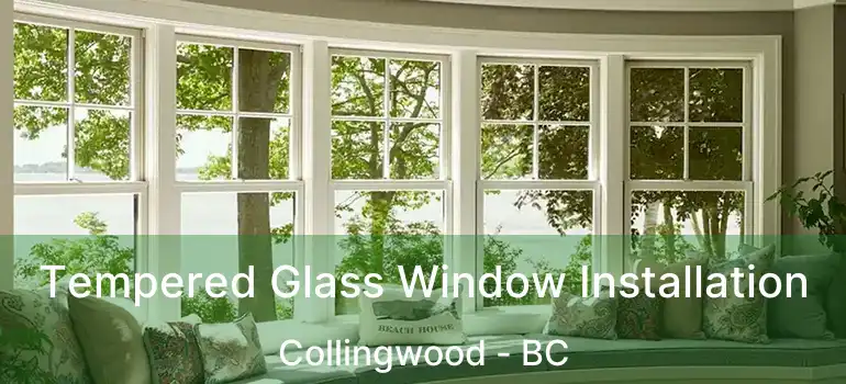  Tempered Glass Window Installation Collingwood - BC