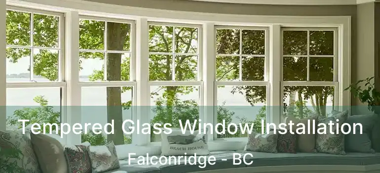  Tempered Glass Window Installation Falconridge - BC