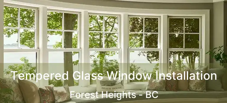 Tempered Glass Window Installation Forest Heights - BC