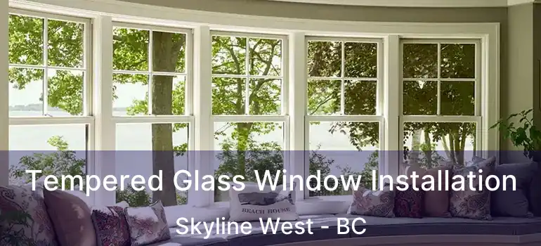  Tempered Glass Window Installation Skyline West - BC