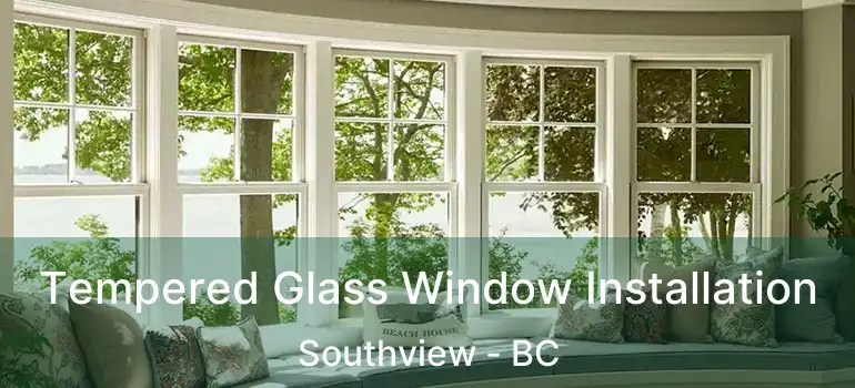  Tempered Glass Window Installation Southview - BC
