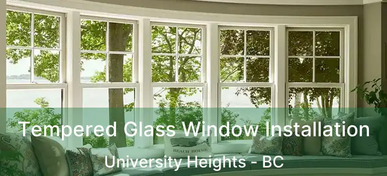  Tempered Glass Window Installation University Heights - BC