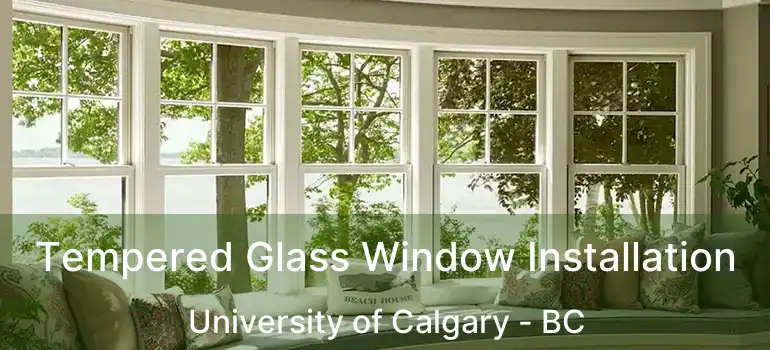  Tempered Glass Window Installation University of Calgary - BC