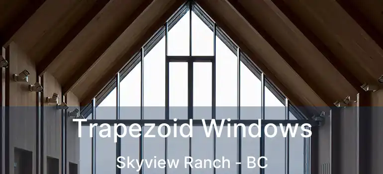  Trapezoid Windows Skyview Ranch - BC