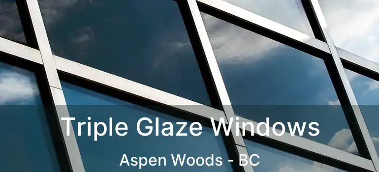  Triple Glaze Windows Aspen Woods - BC