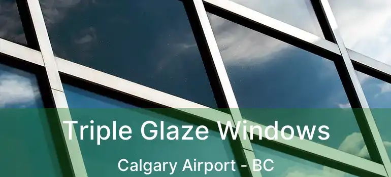 Triple Glaze Windows Calgary Airport - BC