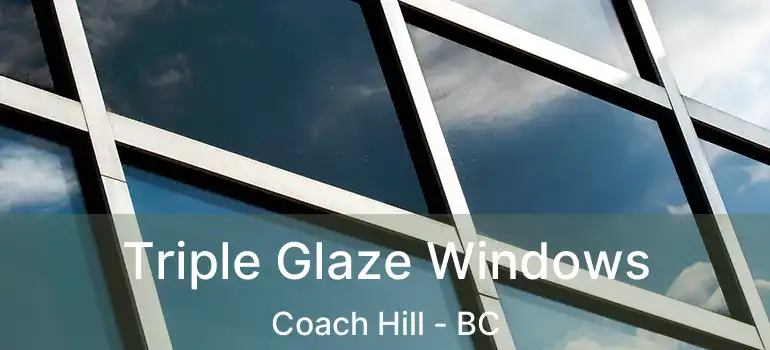  Triple Glaze Windows Coach Hill - BC