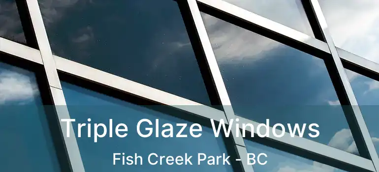  Triple Glaze Windows Fish Creek Park - BC