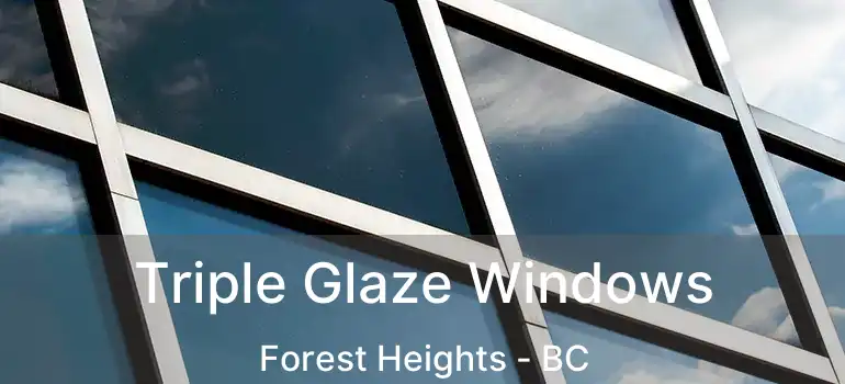  Triple Glaze Windows Forest Heights - BC